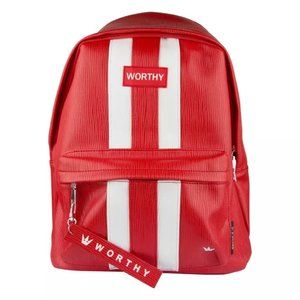 WORTHY STRIPE BACKPACK - RED